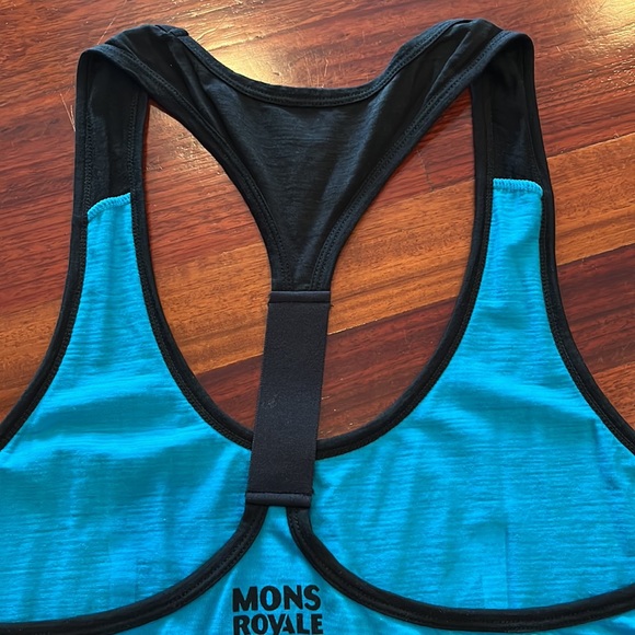 Womens Large Mons Royale Racerback Tank Top Merino Wool - Picture 6 of 6